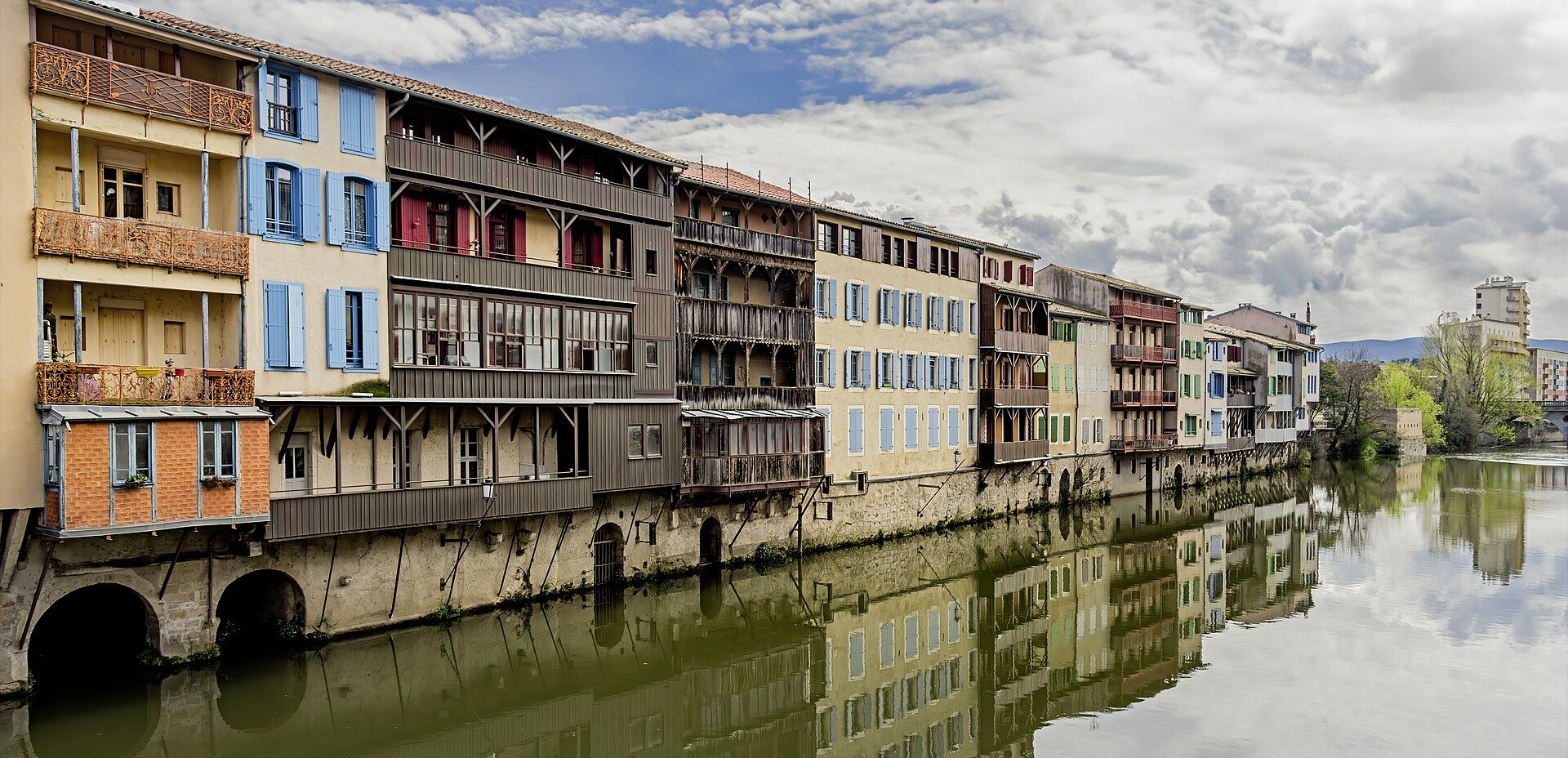 Les maisons sur l'Agout à Castres