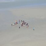 Traversée de la baie à pied